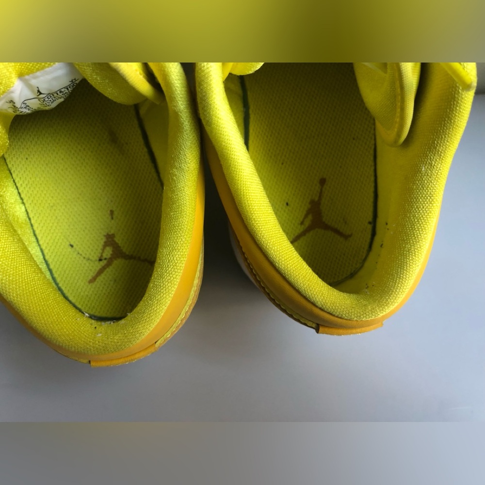 Nike Air Jordan 1 Low Yellow Strike White Pollen Size: US Women's 8 - Picture 8 of 12
